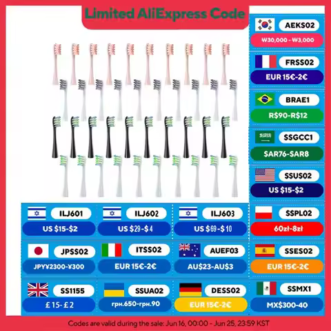 Brush Head Replacement for Oclean Electric Toothbrush Soft Bristle X/ X PRO/ Z1 Brushes Replaceable Head fit for O-clean Sonic