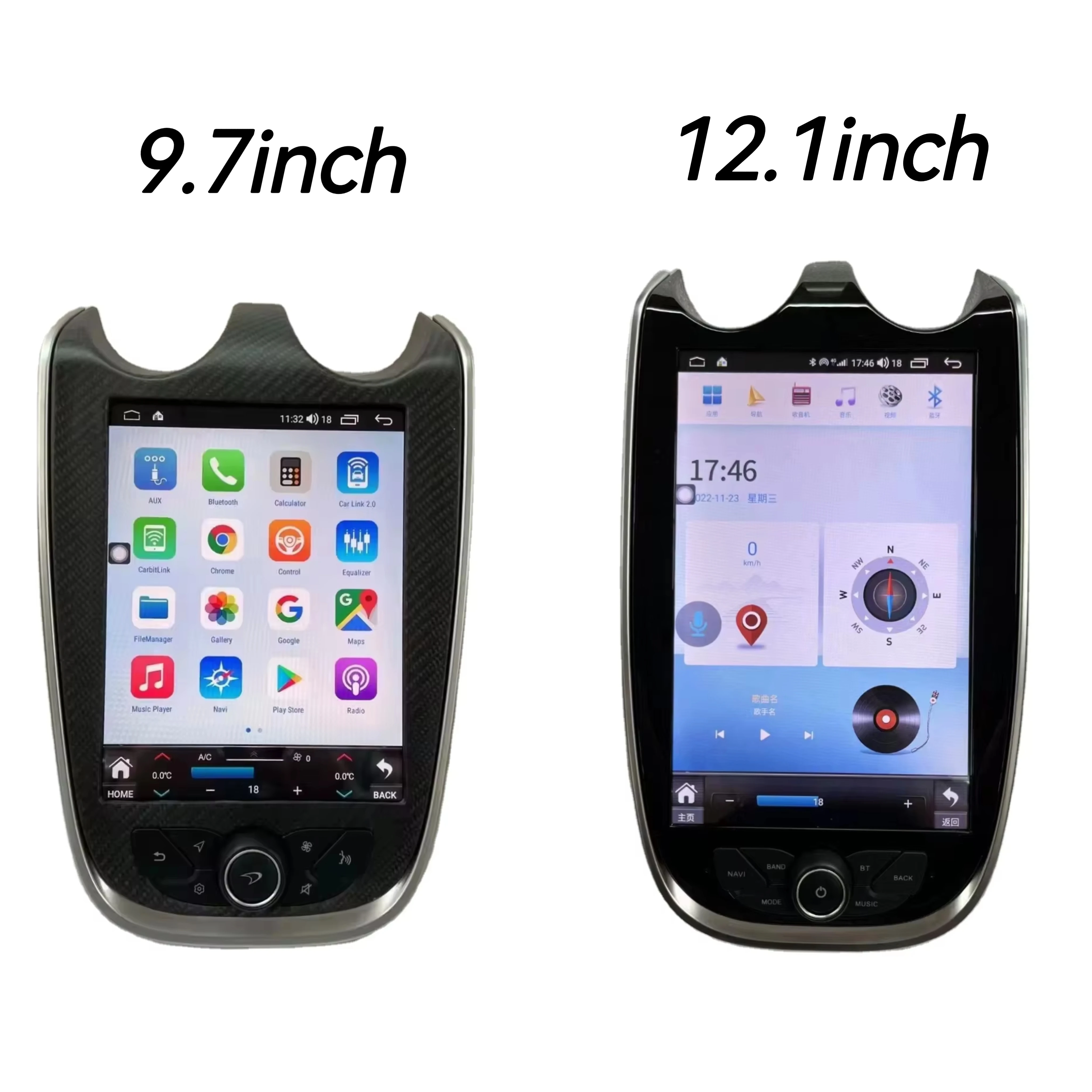 ZXY 9.7/12.1Inch Android Tesla Touch Screen Multimedia Player Vertical Screen for McLaren 570/GT 2015-2019 Carplay GPS Radio