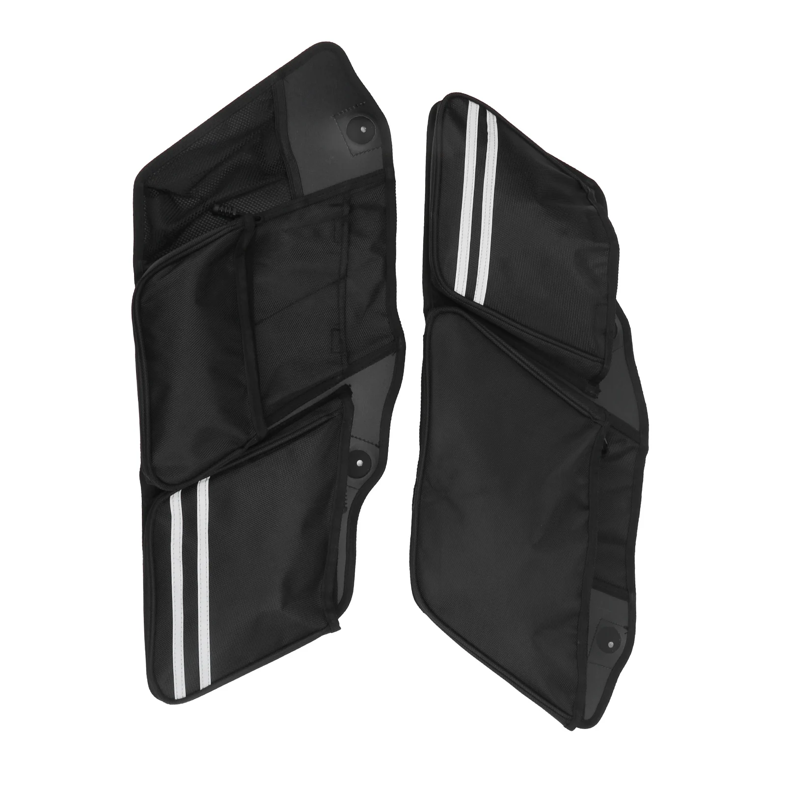 

1PC Motorcycle Saddle Side Bag - Waterproof Nylon, Large Capacity, Riding Luggage Storage Holder - Motorcycle Accessory
