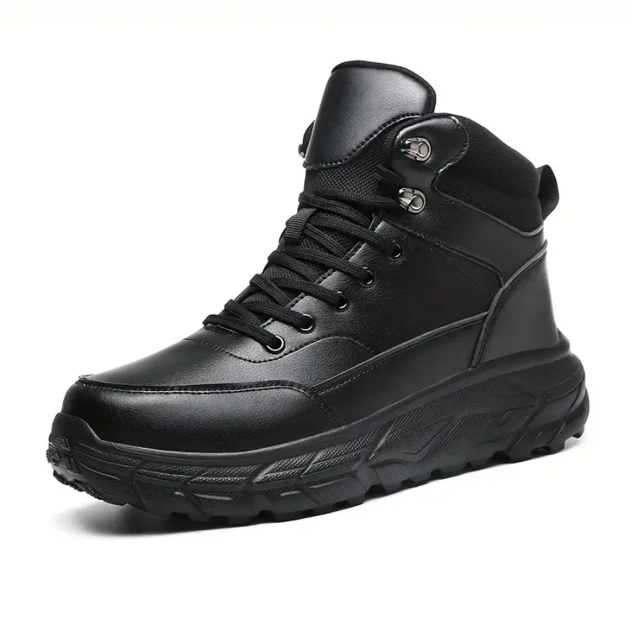 

Autumn and Winter Men's Mid-Top Casual Sneakers Comfortable Outdoor Hiking Shoes Versatile Large Size Shoes 39-48