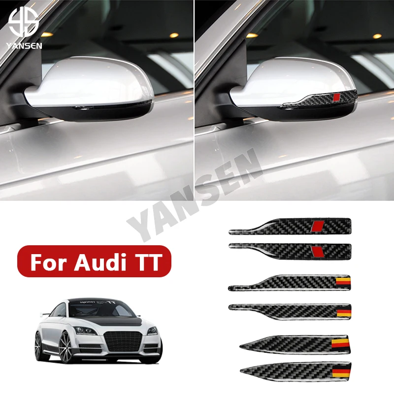 

Anti-collision Bumper Sticker Rearview Mirror Anti-Rub Strips Protector For Audi TT 8N 8J MK123 TTRS 2008-2014
