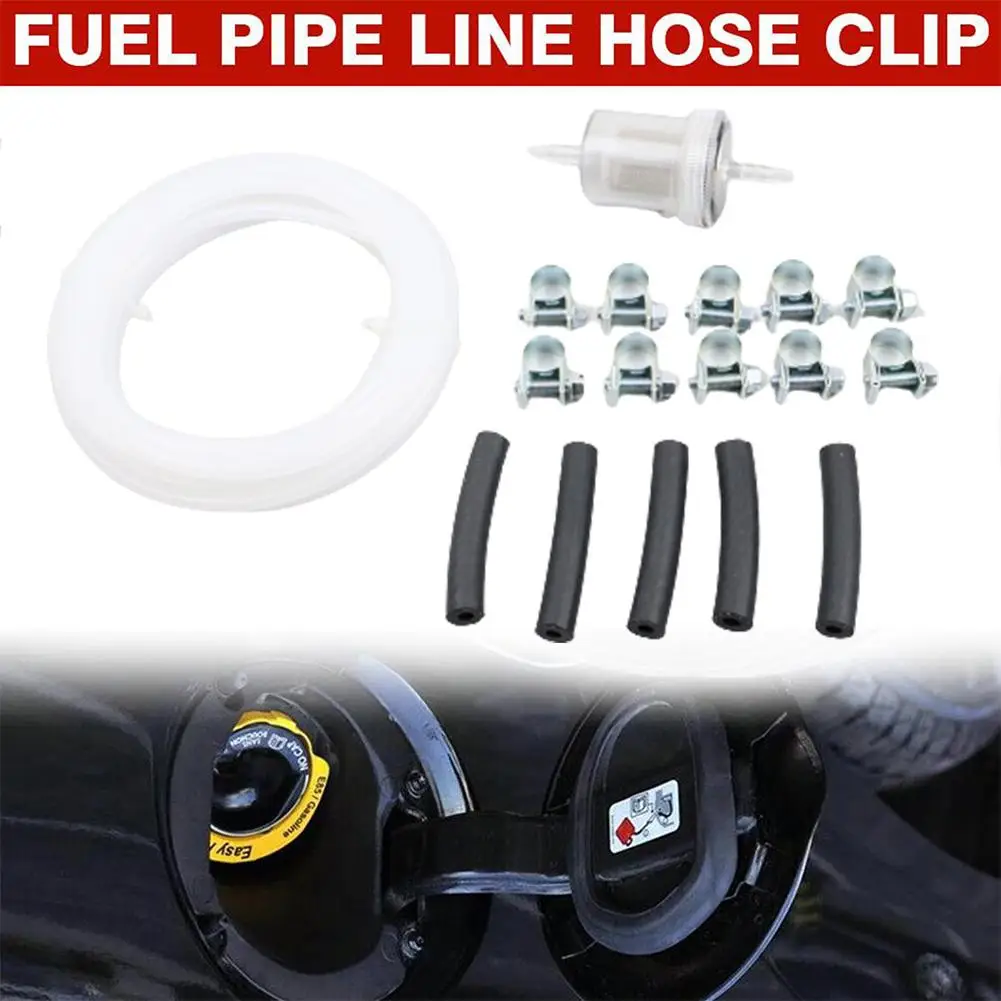 White Car Air Parking Heater Tube Replacement Fuel Pipe Line Hose Clip Oil Fuel Filter For Webasto Eberspacher Diesel Heate N1O1