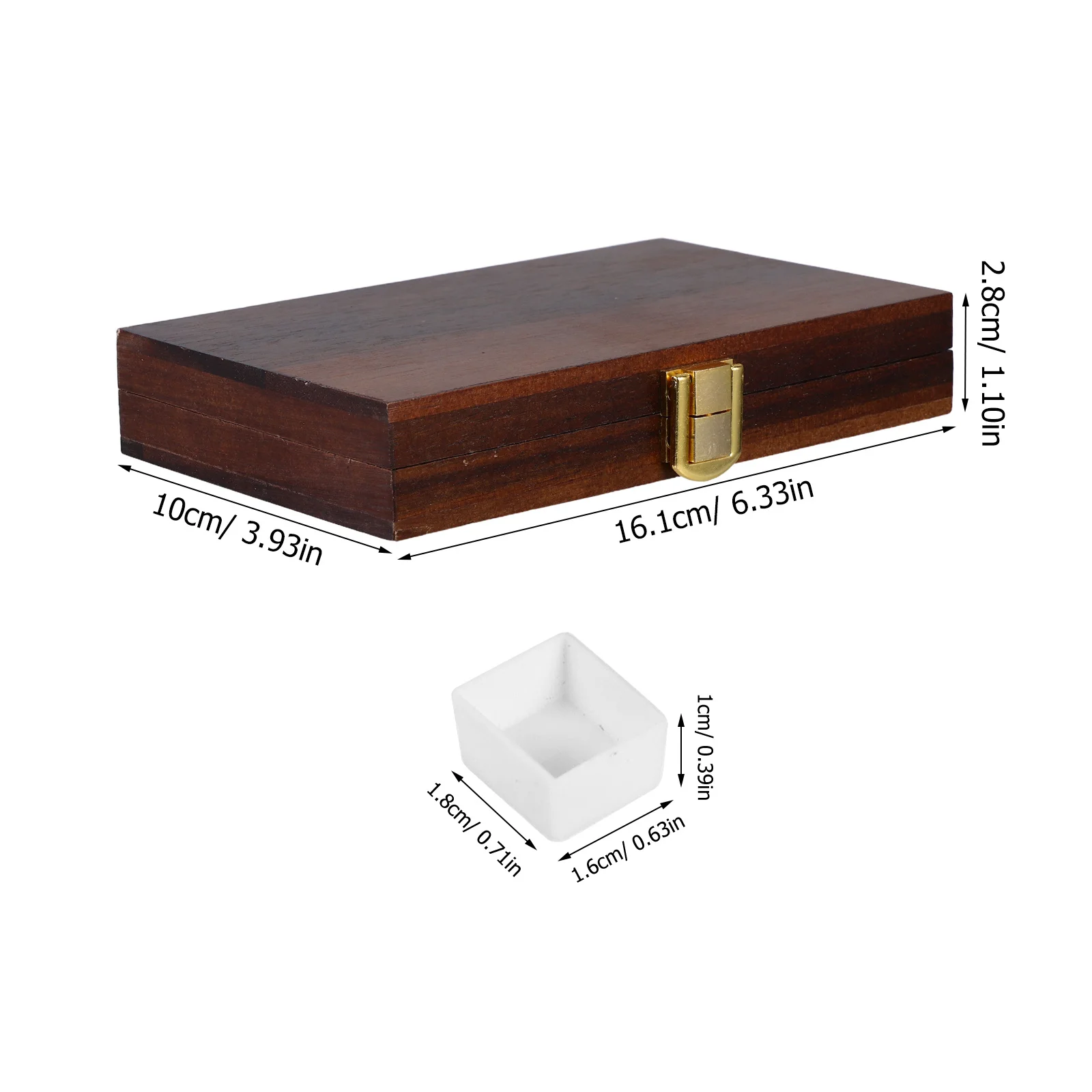 1 مجموعة 36-مقصورة المحمولة خشبية لوحة ألوان مائية صندوق للسفر في الهواء الطلق اللوحة المدمجة حامل الصباغ مقلاة الطلاء الفارغة #2