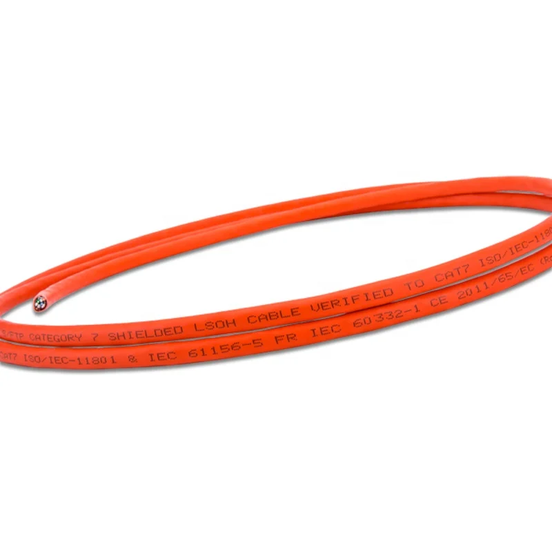 2025 hete verkoop Linkwylan Hi-Speed LSZH Cat7 SFTP-kabel 23AWG massieve draden afgeschermde netwerkinstallatie LAN ondersteunt 4PPoE Communi