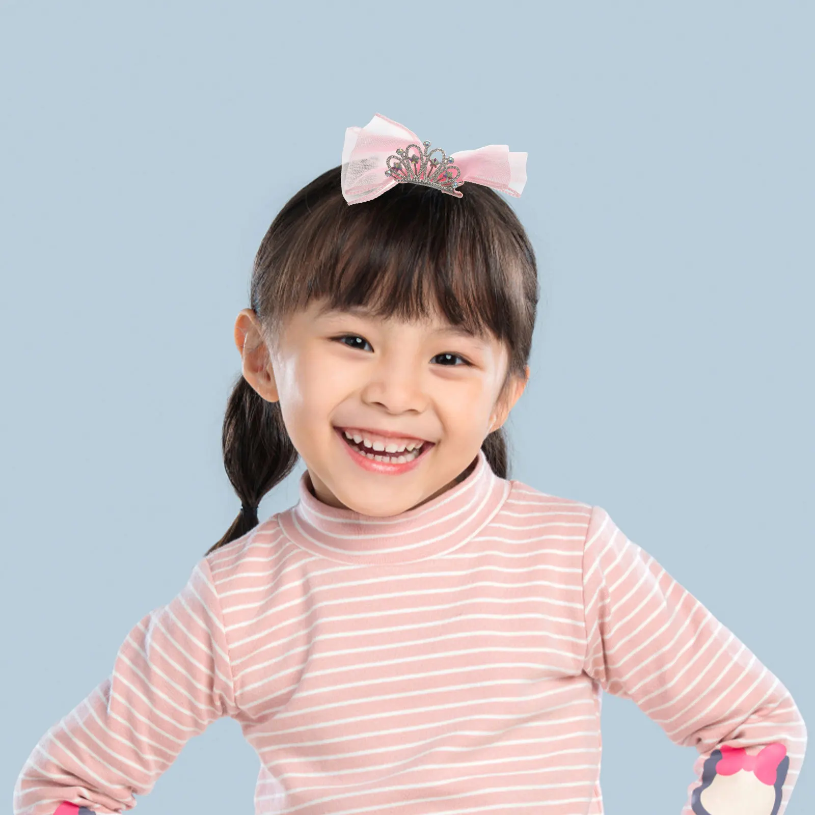 

Hair Bows with Crown Design Bow Hair Clips for Stylish Comfortable Hairpins Non Damaging Secure Hold for Dance