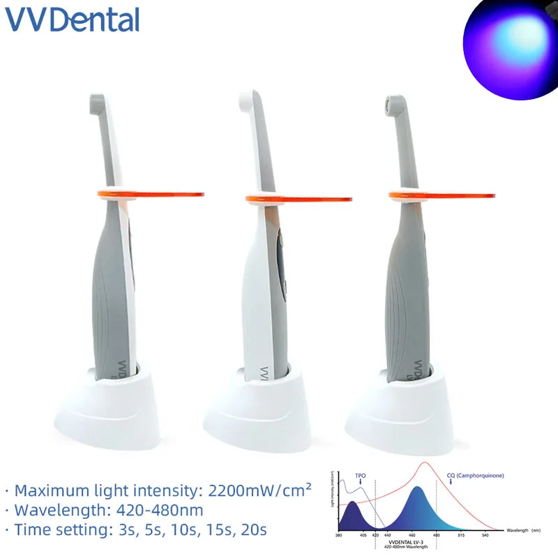 歯科用led硬化光照射器（2200mw-cm²）レジン凝固機-デンタルフォトポリマライザー