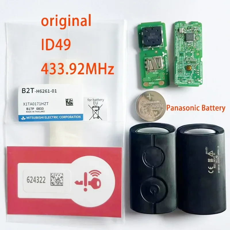 Kunci Kontrol Sepeda Motor B2T Asli Fob 433.92Mhz ID49 Chip untuk Yamaha NMAX TMAX NVX155 Xmax300 Buku 125 250 300 400