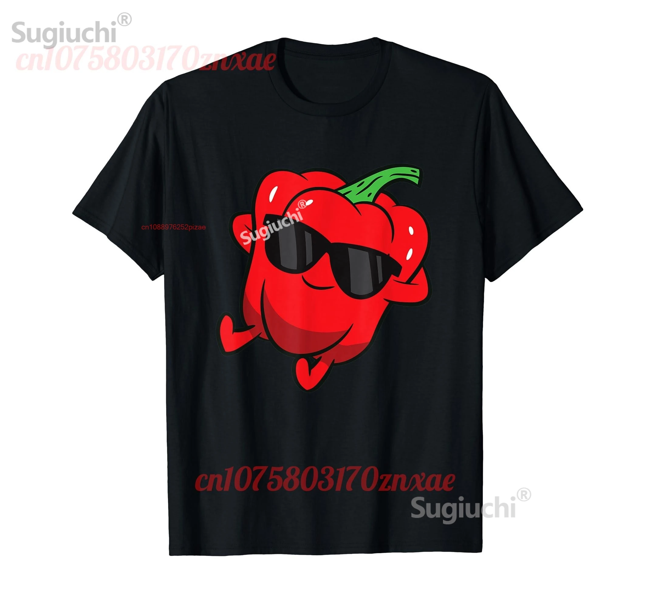 100% Cotton Cute Bell Pepper Fruit Relaxing Lazy Bell Pepper T-Shirt MEN WOMEN UNISEX T Shirts Size S-6XL