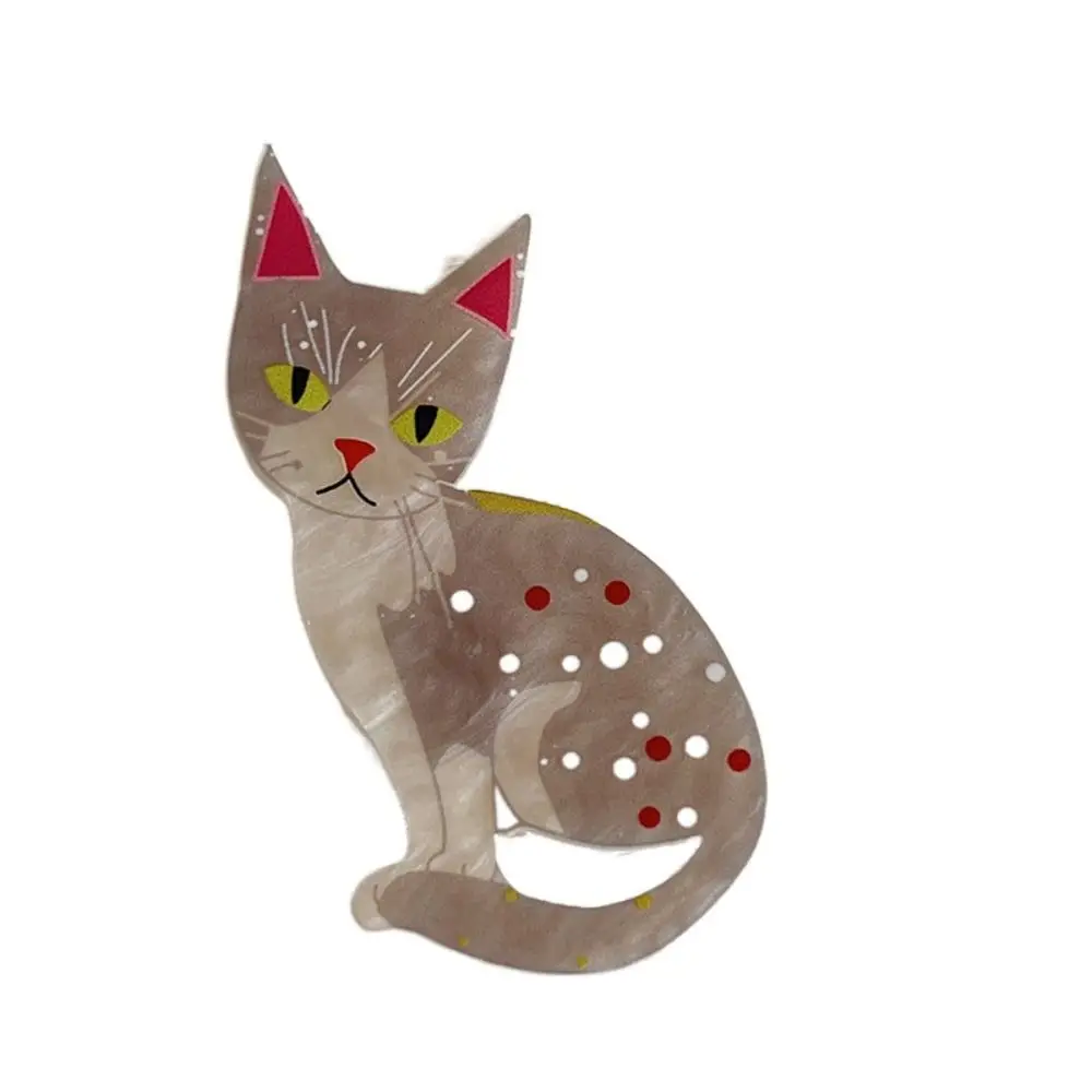 Sweet Animal Cat Acrylic Hairpin Bang Clip Hair Accessories Cartoon Duckbill Clip Korean Style Cartoon Hair Clip Travel