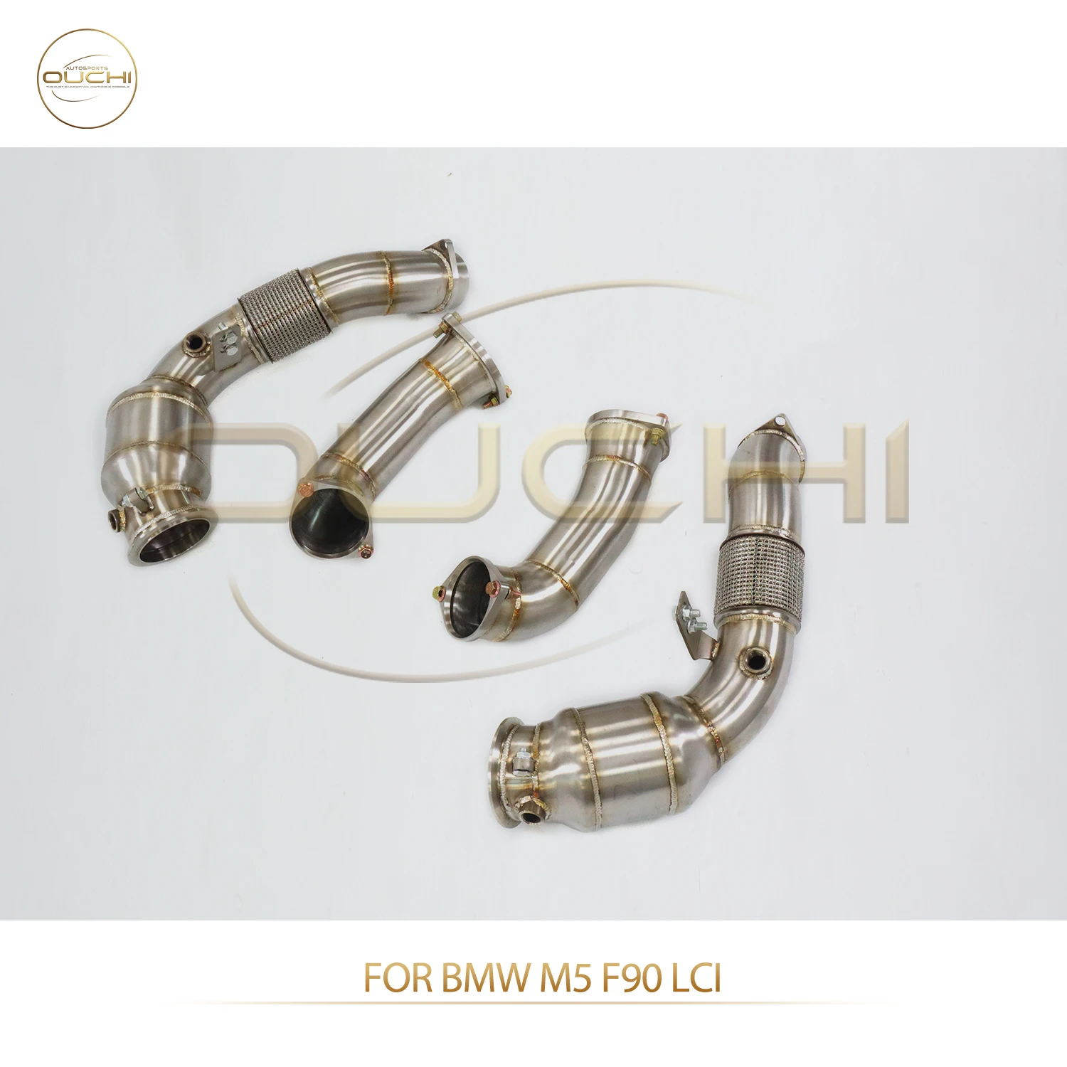 

Прямые продажи с фабрики OUCHI для BMW M5 F90 LCI Catalysis SS304, водосточная труба, простая установка выхлопной трубы без деталей теплозащитного экрана с OPF