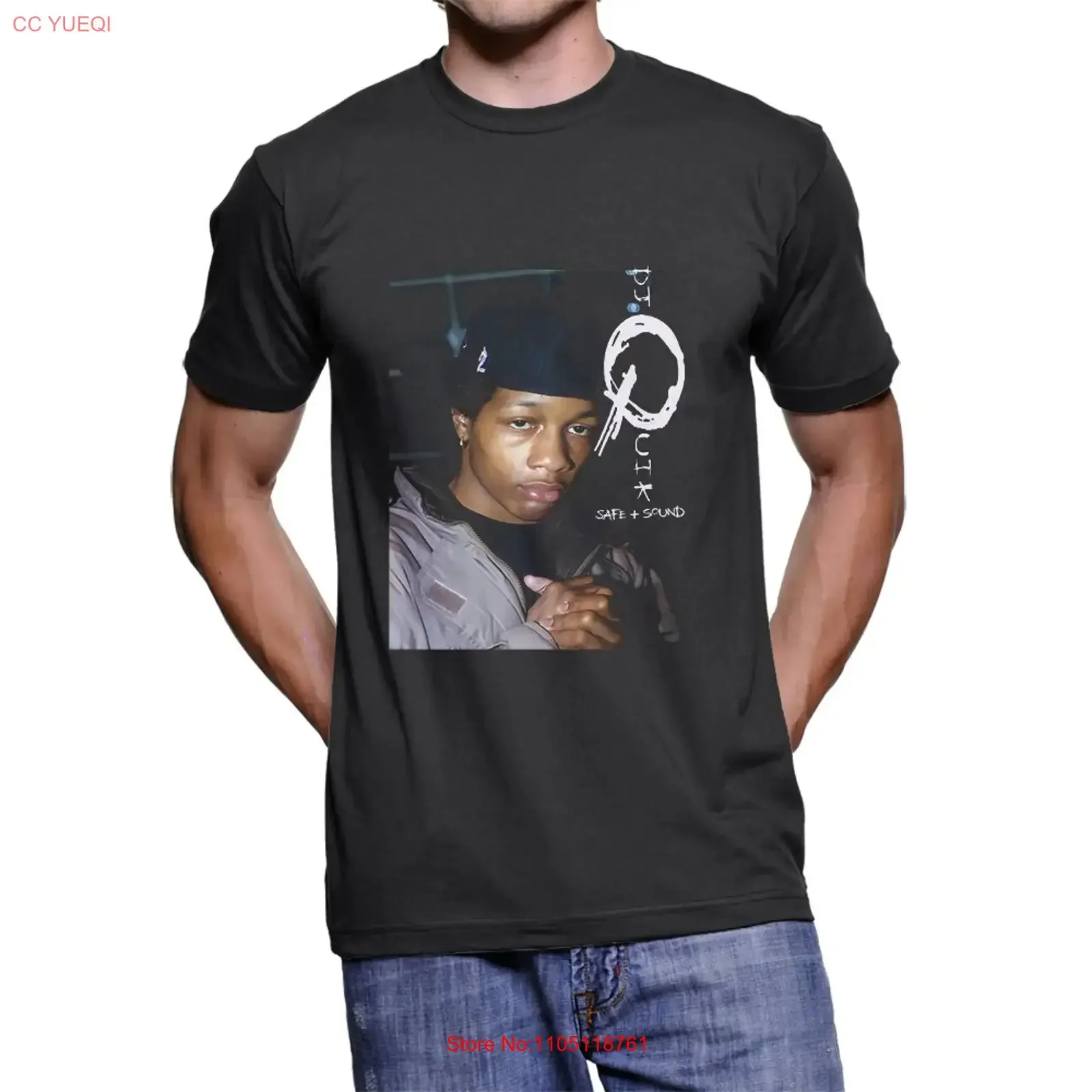 THE DJ QUIK SHORT SLEVEE T shirt Black Color vintage Washed Stylish Unisex Top For Everyday Wear graphic Soft homme fashion