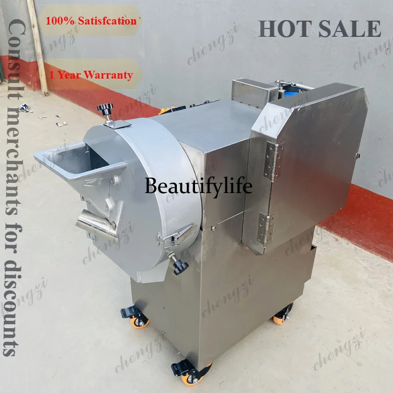 A81 High Quality Double Head Vegetable Cutting Machine Commercial Multifunction Automatic Vegetable Cutter