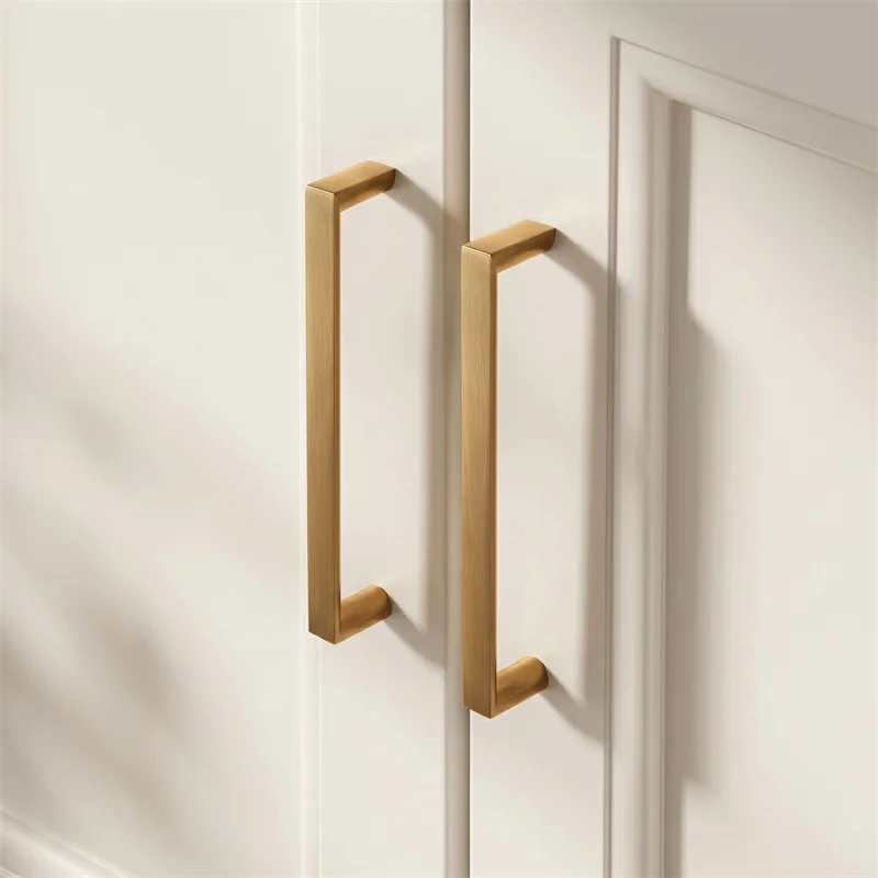 Aluminum Alloy Furniture Handles European Style Kitchen Cabinet Drawer Wardrobe Pull Knobs Home Decoration Kitchen  Accessories