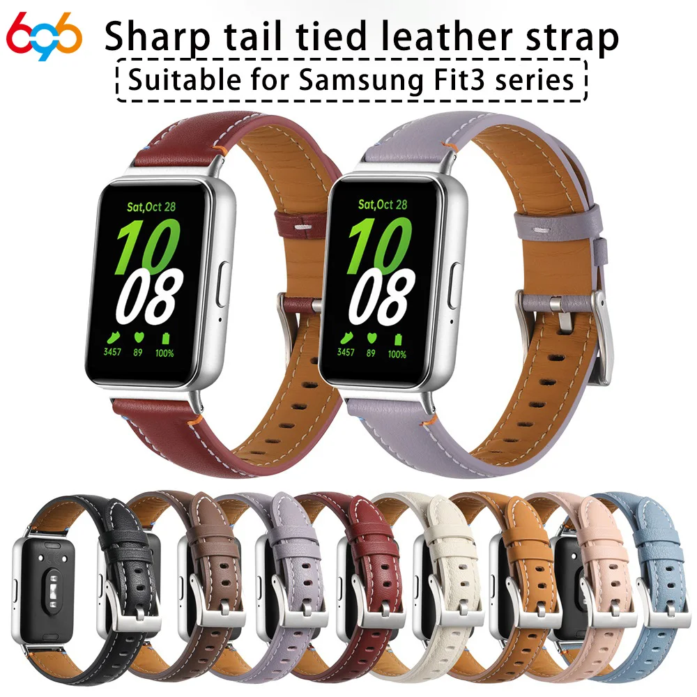 

Ремешок для часов для мужчин и женщин, ремешок для часов подходит для часов серии Samsung Fit3, ремешки из натуральной кожи, аксессуары для Galaxy Fit3