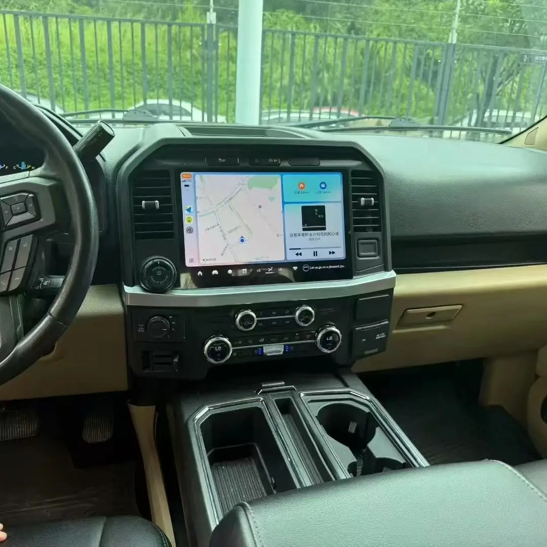 أندرويد 13 راديو السيارة ستيريو لفورد F150 2021 2022-2025 13.3 "شاشة الوسائط المتعددة CarPlay اللاسلكية CarPlay و Andriod Auto