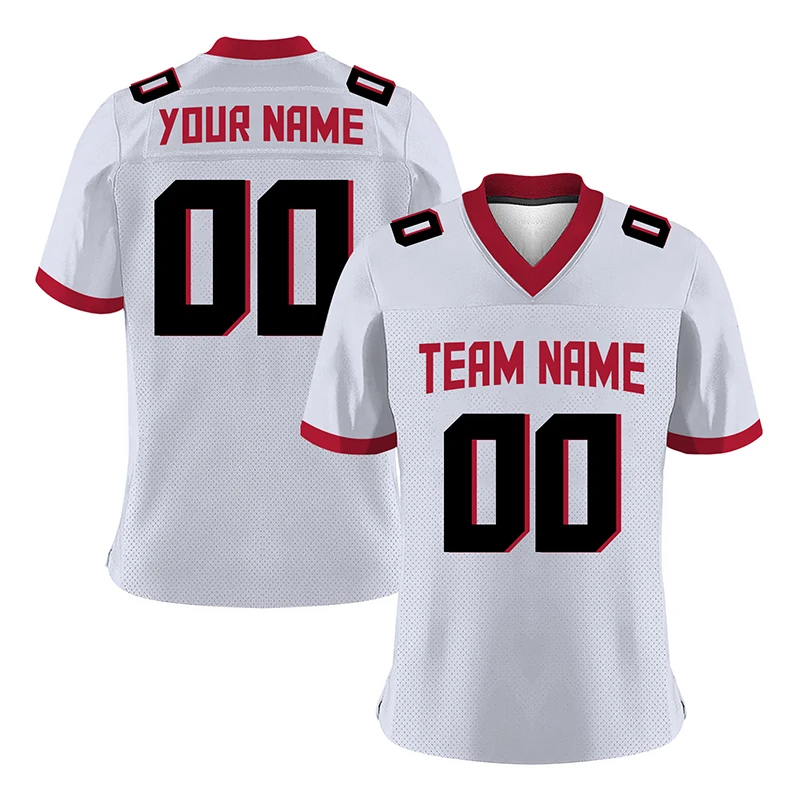 2022 2023 American Football Jerseys Men Soccer Shirts White Mesh Custom Jersey Gaa Rugby Team TShirts Play Game Sportwear