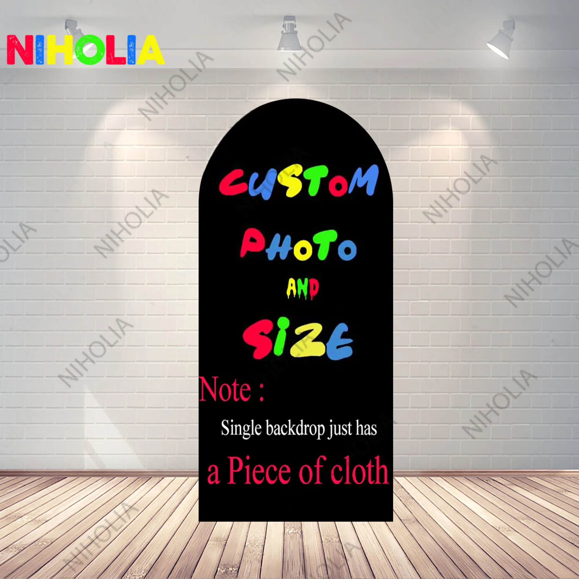 Niholia Arch Covers Custom Photo Backdrop Wedding Bridal Shower Photography Background Doubleside Zipper Photo Booth Prop