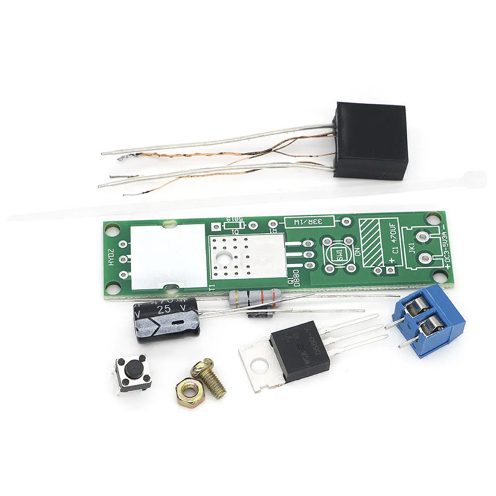 DC3-5V DIY Kit High Voltage Generator Arc Igniter Lighter cigarette lighter Kit for DIY Electronic Production Suite