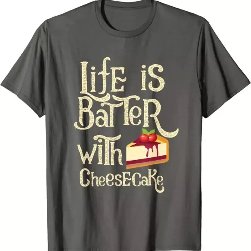 La vida divertida de tarta de queso es la masa con camiseta