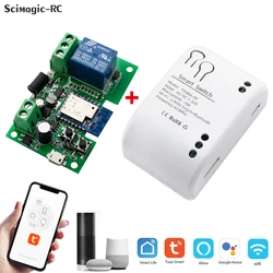 Tuya Smart Remote Control Wireless Wifi Switch Module 7-32V 5V 12V 24V 220V RF Receiver 10A Relay Work With Alexa Google Home