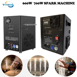 600W 700W Cold Spark Machine DMX Remote Cold Fireworks Fountain Ti Powder Sparkular Machine For Wedding Party DJ Flightcase