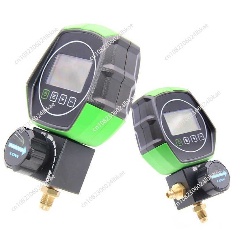 Electronic Fluoride Gauge Digital Display Manifold Tester Refrigerant Vacuum Pressure Gauge Air Conditioning Leak Detection