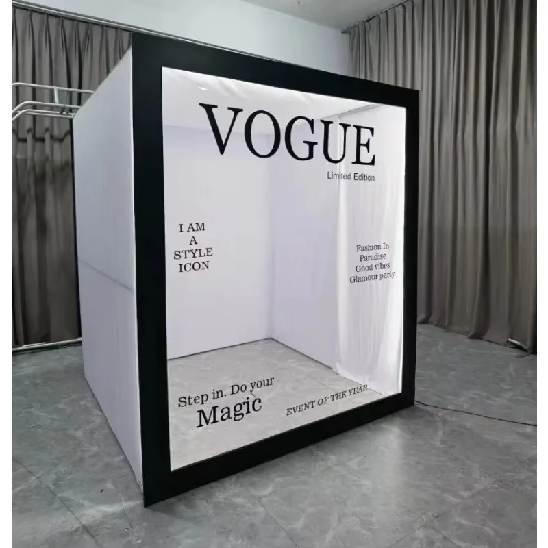 Magazine Photo Booth Box, Background Box, Fashion Photo Booth with Light Emitting Diode