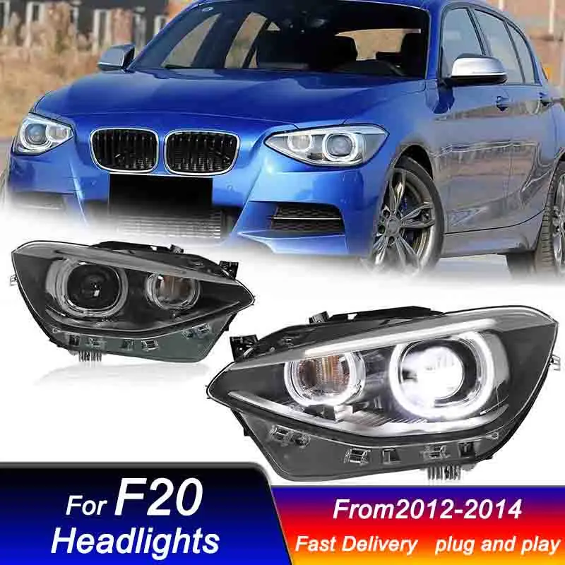 Car Led Headlights For BMW 1 series F20 2012-2014 new style full LED Head Lamp Upgrade DRL Dynamic Signal Front light Assembly