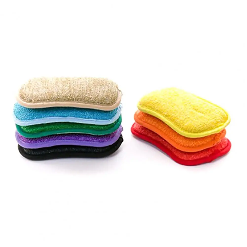 Cleaning Brushes Dish Sponge Kitchen Cleaning Scrubbing Sponges Microfiber Scrubber Sponge Soft Oil-proof Pot Pan Dish Washer Sp