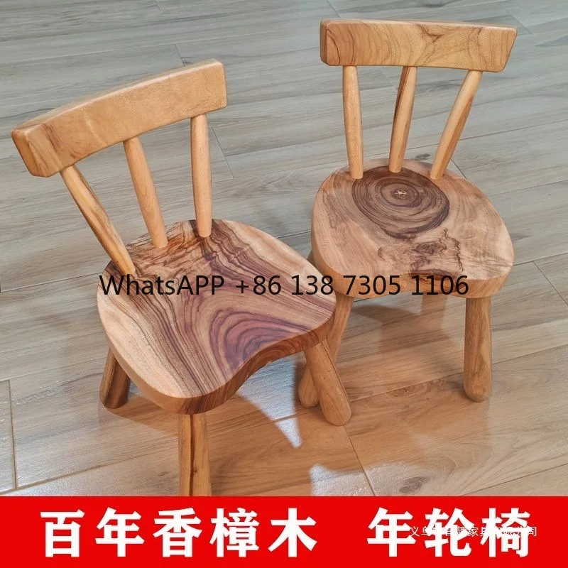 

Camphor solid wood learning home chair writing desk dining chair small wooden stool board low stool