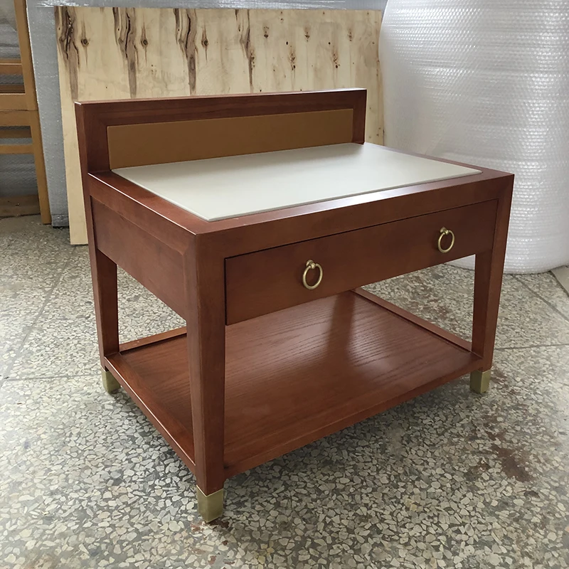 

Solid wood luggage rack for hotel