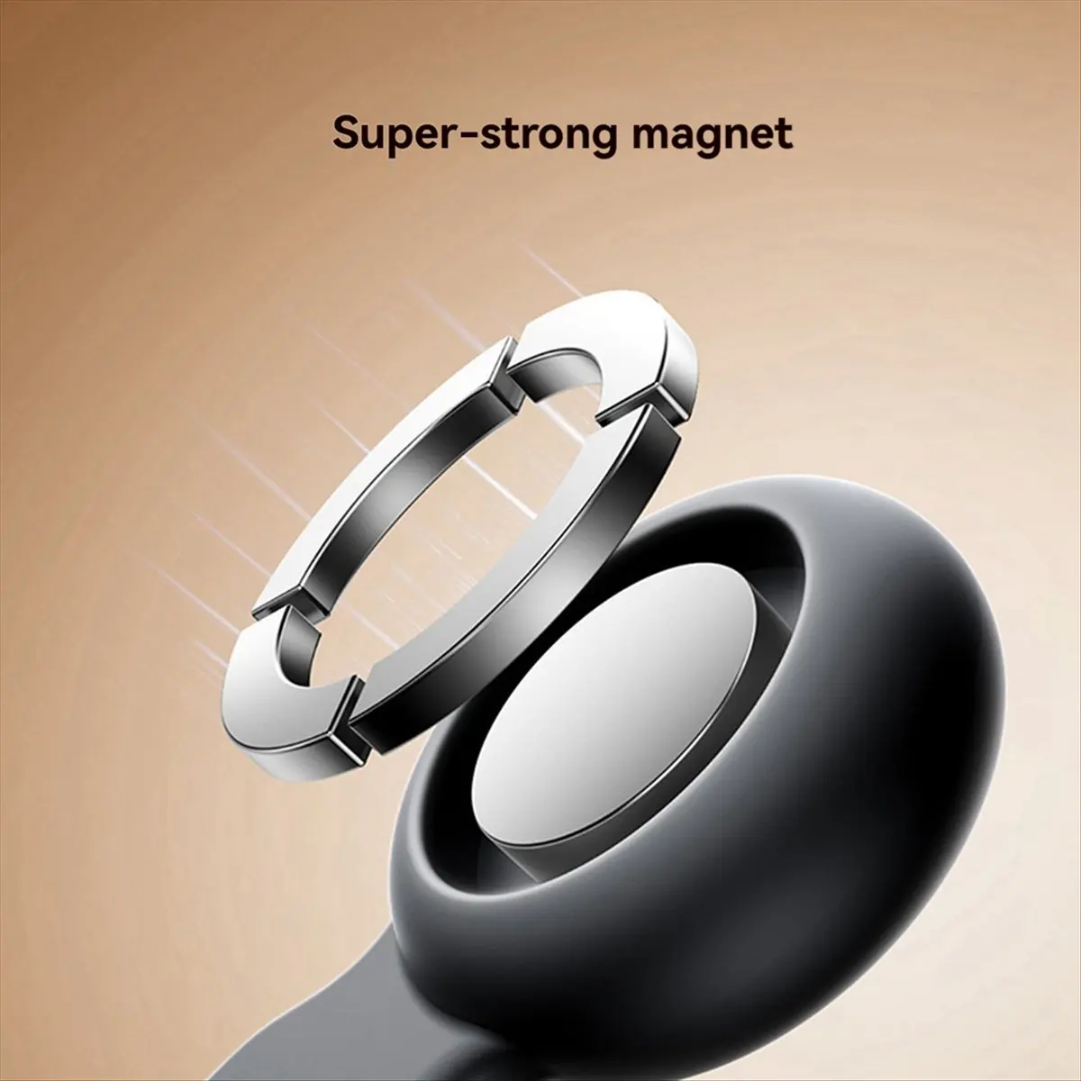 M85K  6PCS Magnetic Cable Management Ties Wire Organizer Cable Holder Adjustable Hook Loop Organizer Straps for Home Black