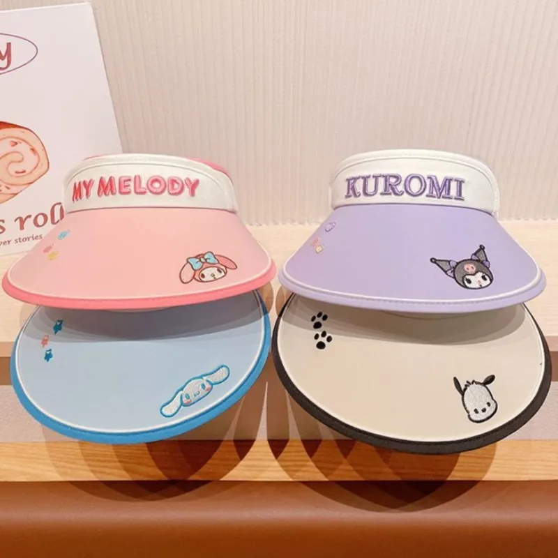 

Kuromi Sun Hat My Melody Cartoon Cute Figure Summer Adjustable Sun Protection UV Breathable Outdoor Sports Children Cap Gifts