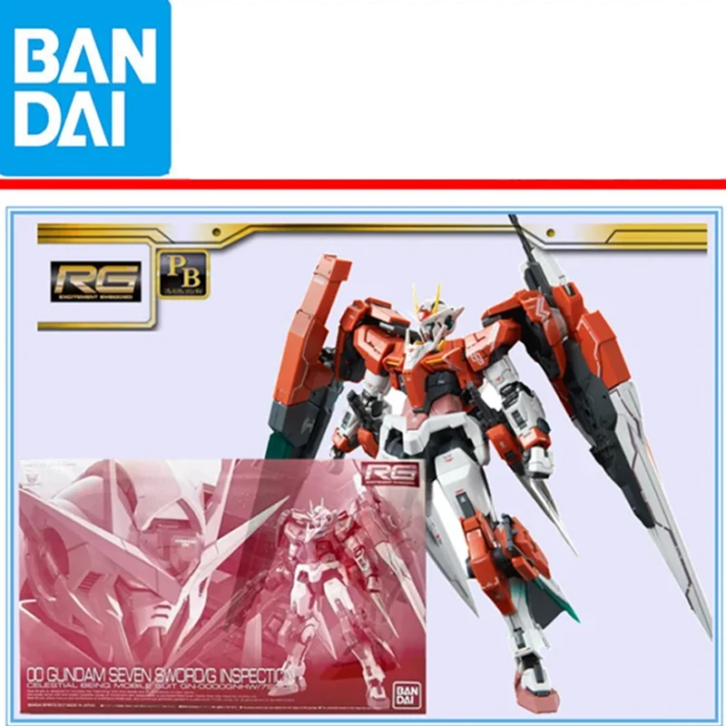 

Оригинальные Bandai PB Limited RG 1/144 00 Seven Swords/G INSPECTION GUNDAM Mobile Suit, Сборная модель, фигурки героев