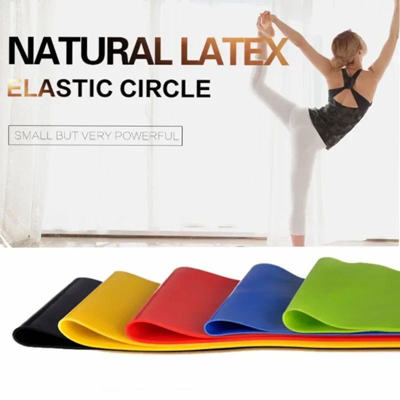 Neue Yoga-Widerstandsbänder aus Latex für Pilates-Training, Kraftübungen und Fitness-Expander-Ausrüstung