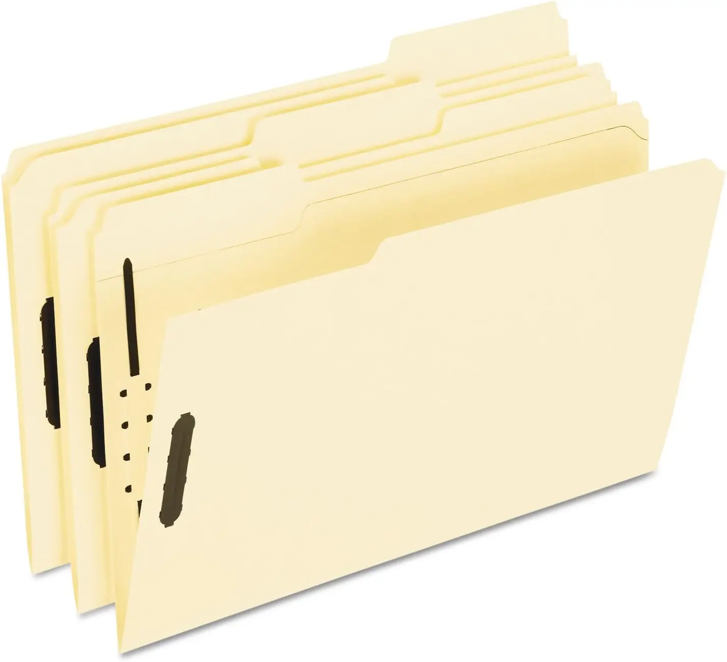 

Legal Size Fastener Folders, 2 Fasteners, 1/3 Cut Tabs, Durable for Heavy Use, 50 per Box