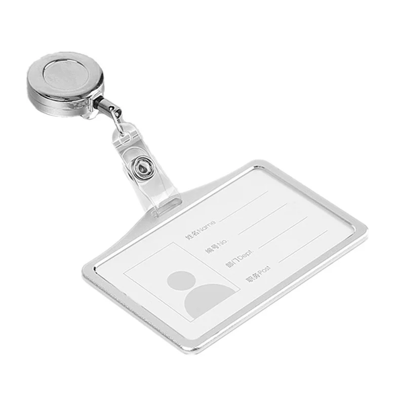 Imagem -06 - Alumínio Alloy Card Badge Holder Cartão de Trabalho com Abs Retrátil Badge Reel Pull id Card Holder Acessórios de Enfermeira