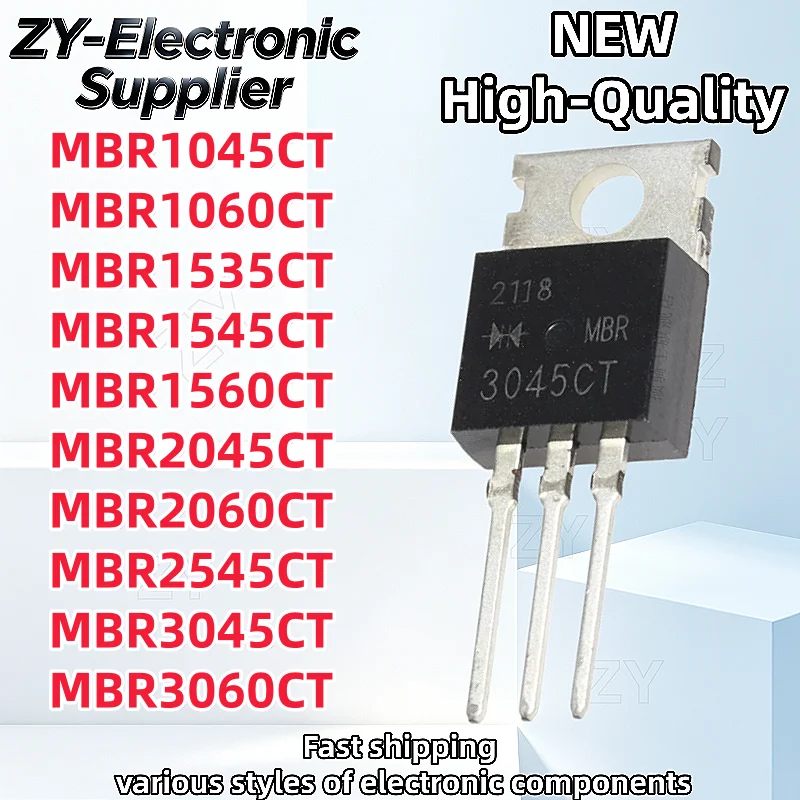 TO-220【10pcs】Brand New MBR2045CT MBR1545CT MBR3045CT MBR1045CT MBR1060CT MBR1560CT MBR1535CT MBR2545CT MBR2060CT MBR3060CT