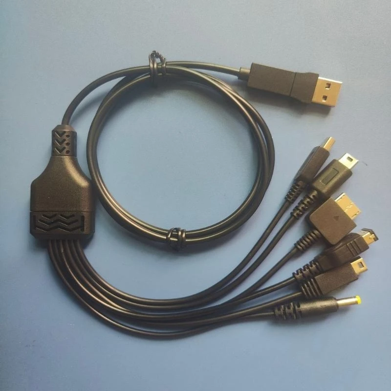 E8BA 6 in 1 USB C Charging Cable For Handheld Game Consoles Fast Charging