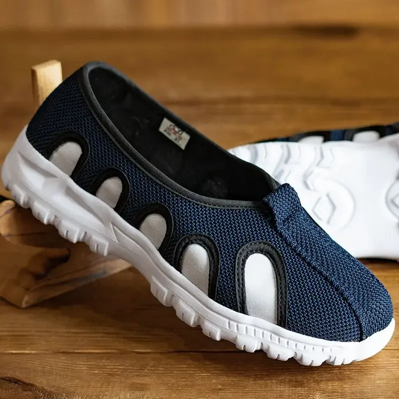 Sommer neue lässige bequeme Hanfschuhe Männer taoistische Priester Kampfkunst Sneaker Erwachsene Team Performance Match rutschfeste flache Schuhe