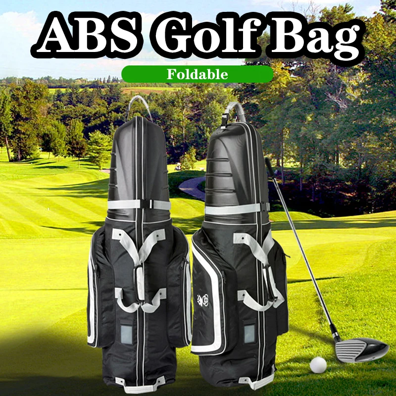 New Hard Shell ABS Golf Air Bag can be Checked for Men and Women Shoulder Strap Portable Golf Bag with Pulley