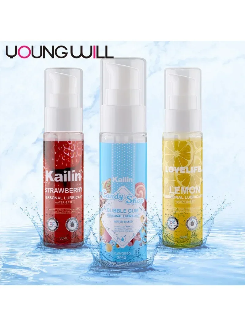 

30ML Edible Lubricant Strawberry Flavor for Anal Vaginal Oral Sex Lube Vagina Orgasm Gel Adult Products Silicone Body Massage