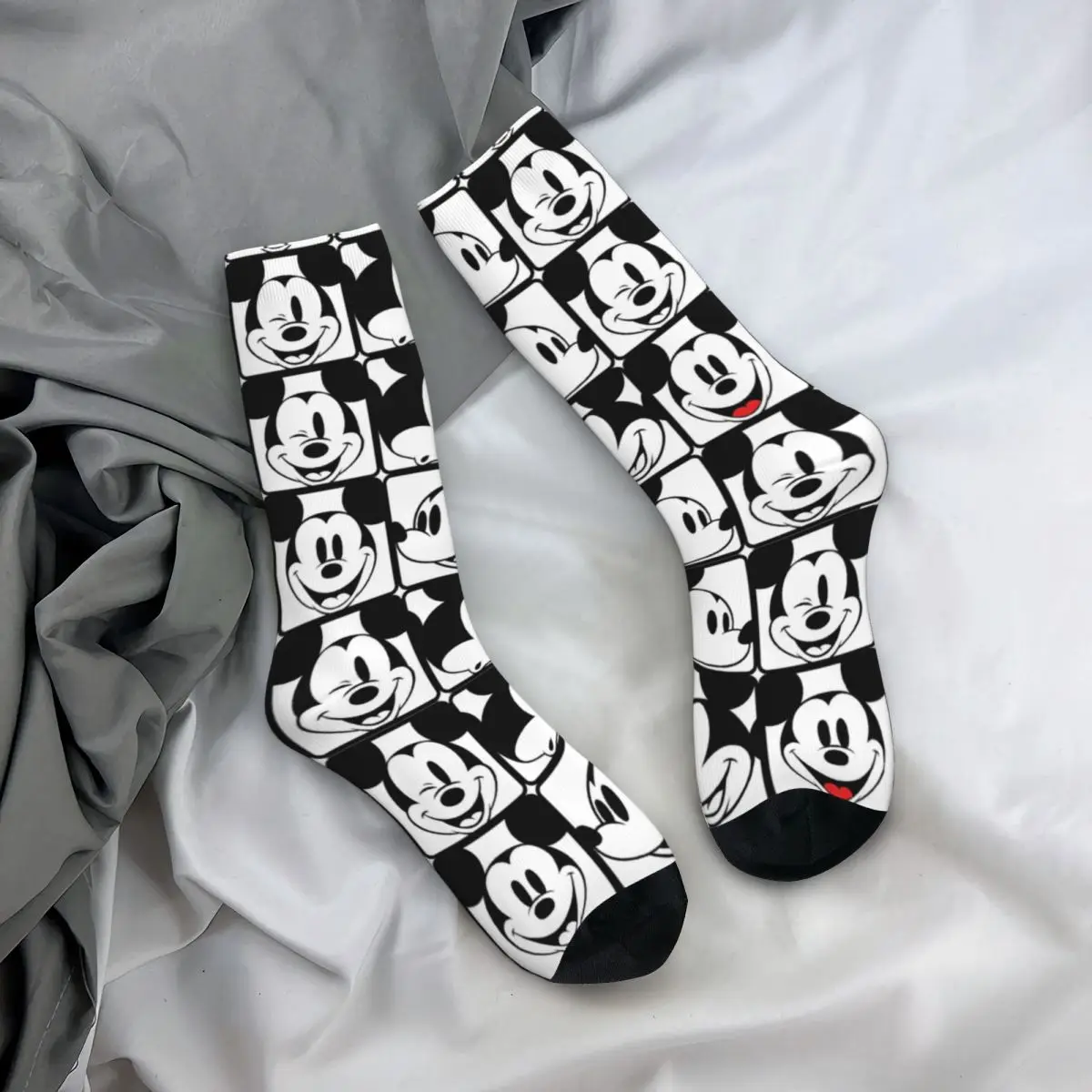 Happy Funny Male Men Socks Crazy Mickey Mouse Sock Cartoon Anime High Quality Women\'s Socks Spring Summer Autumn Winter