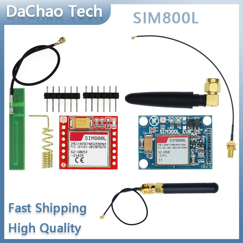 Mini SIM800L GPRS moduล GSM karta Micro SIM pลyta gลรณwna czterozakresowy Port szeregowy TTL dla Arduino