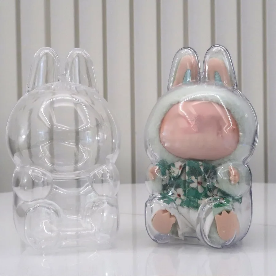 

2Pcs Protective Case for The Monsters Have A Seat Clear Display Case Dustproof Acrylic Cover for Sitting Figures Doll Not Inclu