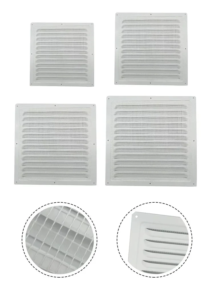 1pc Air Vent Grille Belüftung Abdeckung Metall Fenster Platz Vent Insekten Bildschirm Abdeckung Aluminium Legierung Heizung Kühlung Vents Platte