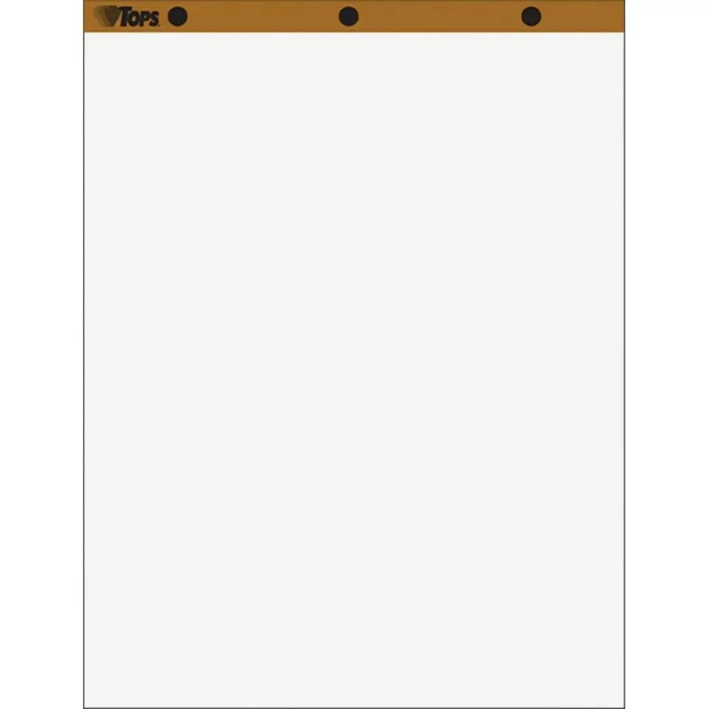 

White 27 x 34 3-Hole Punch Easel Pad, 50 Pages, 16lb Paper (7901)