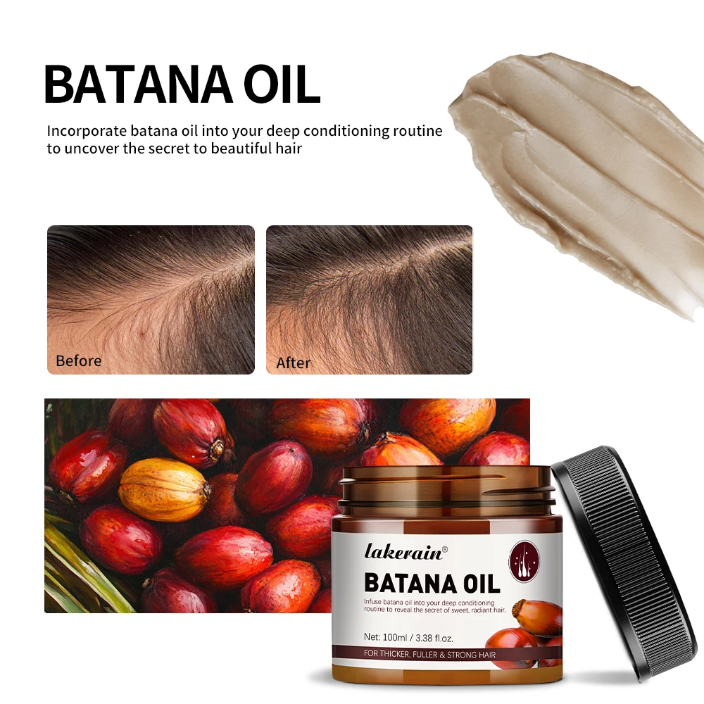 Batana Oil Hair Growth Enhance Efficacy Add Moisture Nutrition To The Hair Strengthen The Hair's Tensile Activate Hair Roots