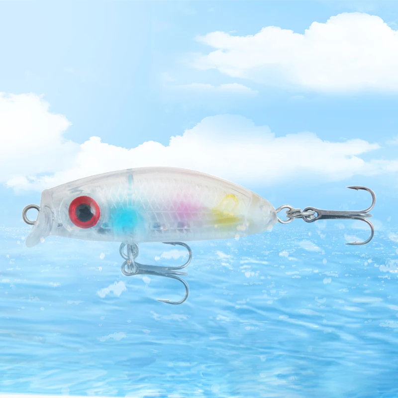 Floating Microorganisms Mino Fish Bait 4.3cm/2.7g Stream Makoro Non Simulated Fake Bait Simulated Fish Eye Road Subfishing Gear