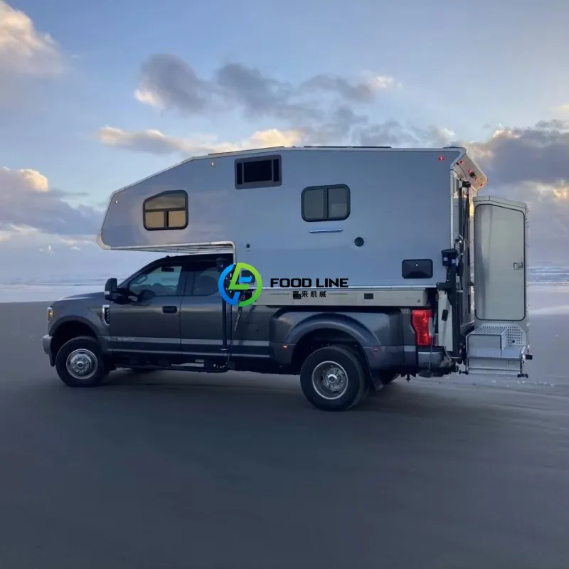 Premium All Fiberglass Truck Campervan, Durable Off-Road RV Trailer for Outdoor Camping